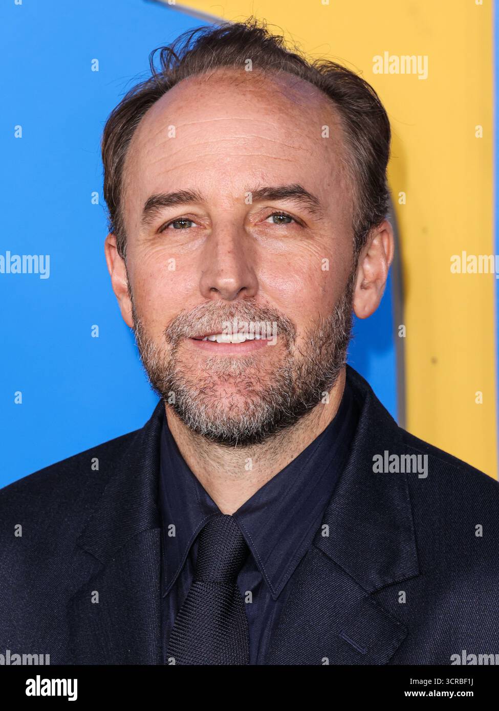 Hollywood, Stati Uniti. 29 settembre 2025. HOLLYWOOD, LOS ANGELES, CALIFORNIA, USA - SETTEMBRE 29: Derek Cianfrance arriva alla prima di Los Angeles del 'Roofman' della Paramount Pictures tenutasi al Paramount Theatre ai Paramount Pictures Studios il 29 settembre 2025 a Hollywood, Los Angeles, California, Stati Uniti. (Foto di Xavier Collin/Image Press Agency) credito: Image Press Agency/Alamy Live News Foto Stock