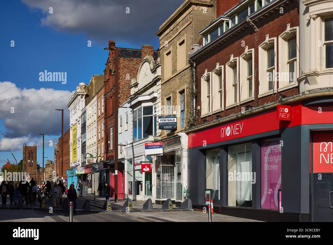 Centro città di Stockton-on-Tees, High Street Foto Stock