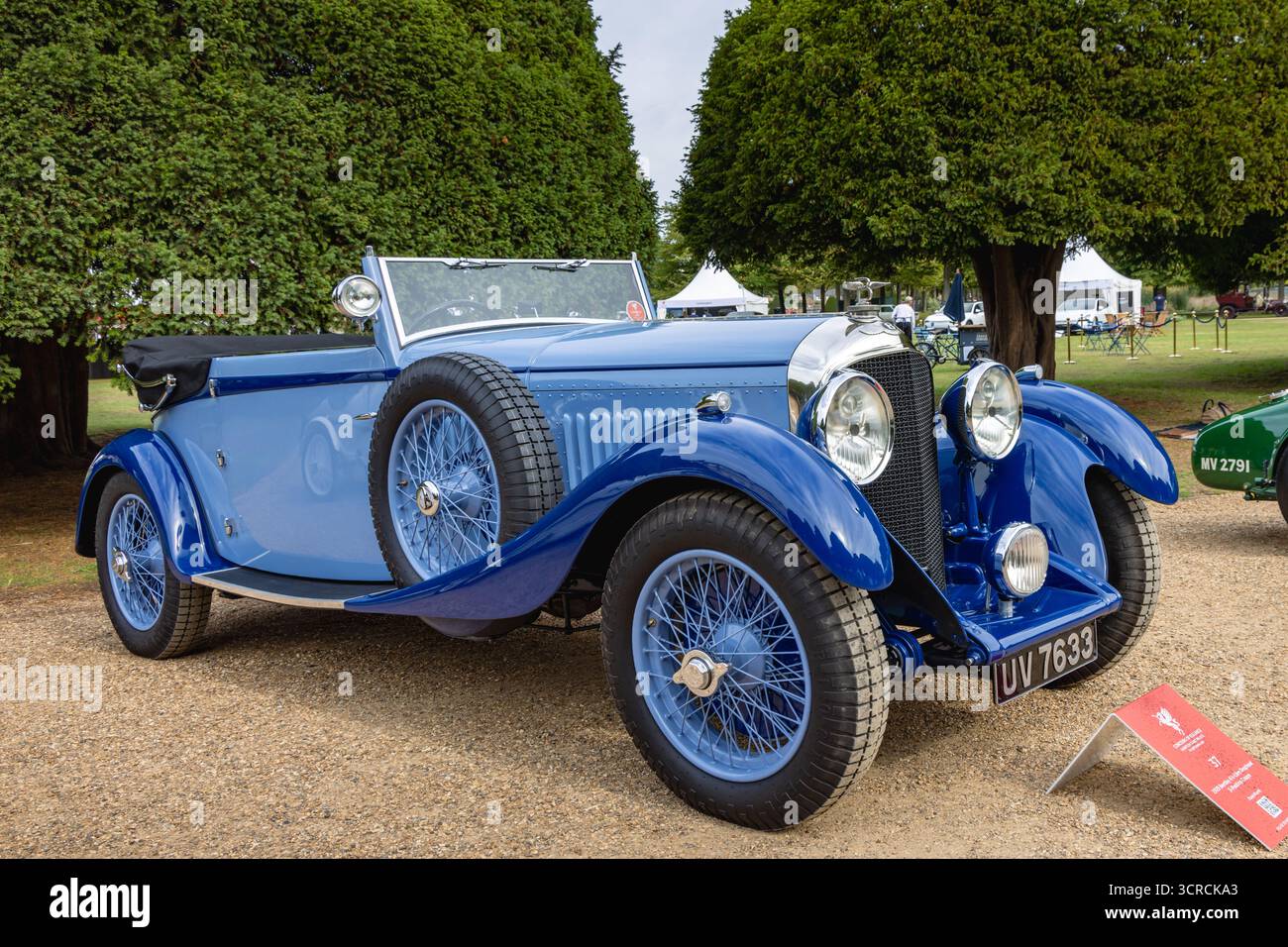 1929 Bentley 4,5 litri Drophead Coupé, Concours of Elegance 2025, Hampton Court Palace, Londra, Regno Unito Foto Stock
