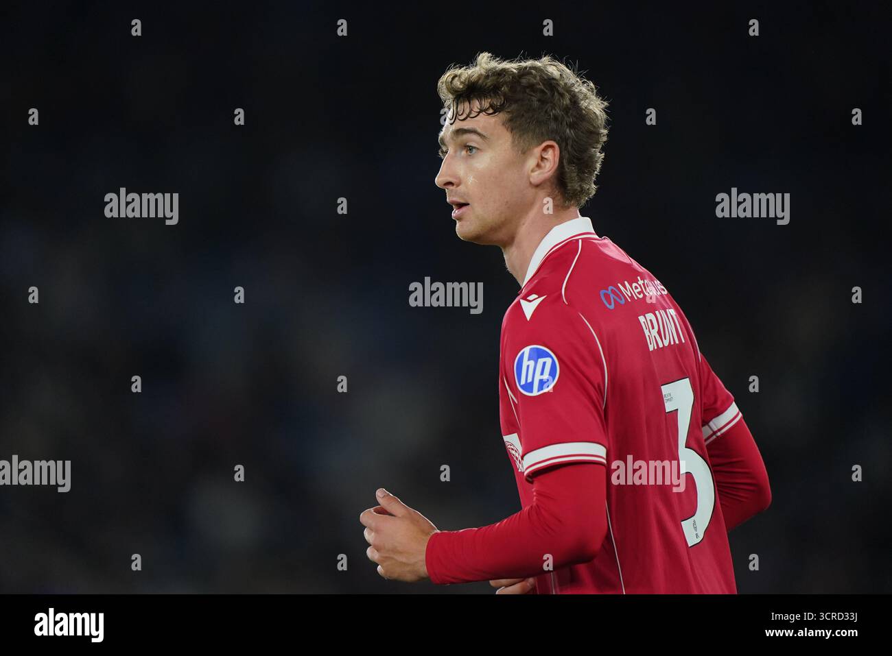 Lewis Brunt di Wrexham durante il match per il titolo Sky Bet al King Power Stadium di Leicester. Data foto: Martedì 30 settembre 2025. Foto Stock