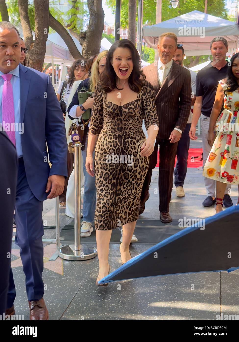 Los Angeles, California, Stati Uniti. 30 settembre 2025. L'attrice e attivista Fran Drescher è onorata con una stella sulla Hollywood Walk of Fame durante una cerimonia ufficiale il 30 settembre 2025 a Los Angeles, California. Crediti: Sharon Graphics/Alamy Live News Foto Stock