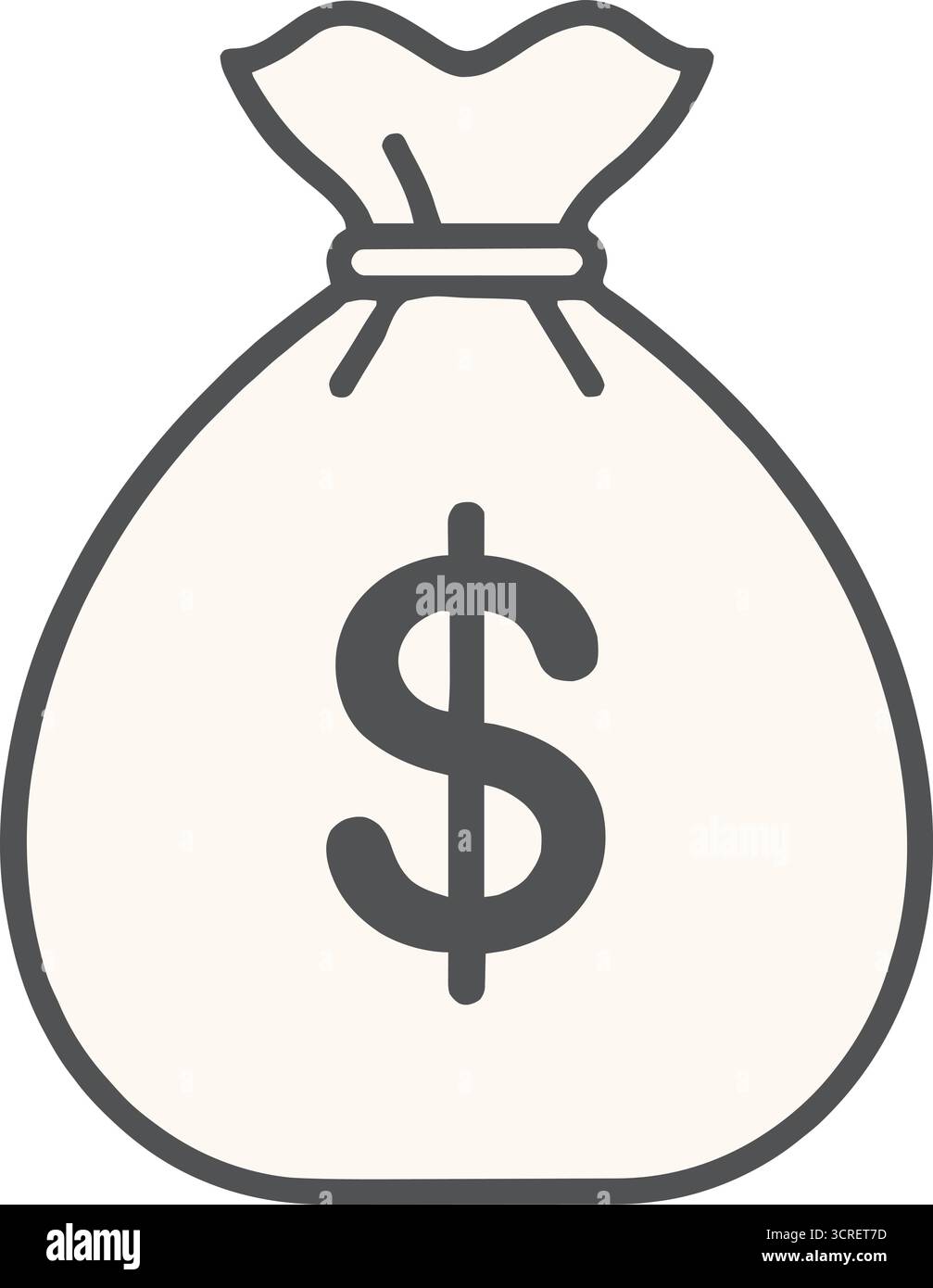 Icona minimalista con simbolo del dollaro – simbolo finanziario monocromatico per le attività bancarie, gli investimenti, la gestione patrimoniale, la pianificazione del budget e l'Economic con Illustrazione Vettoriale