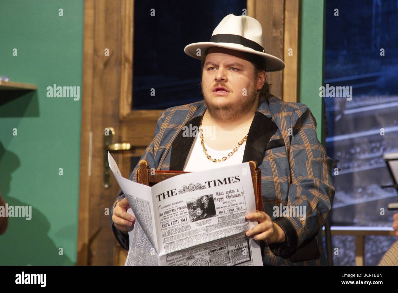 Pablo Nina Toculescu (Willie Knoxton), LADYKILLERS, prova fotografica il 29/09/2025 al Berliner Kriminaltheater, Berlino, prima: 15/10/2025 Foto Stock