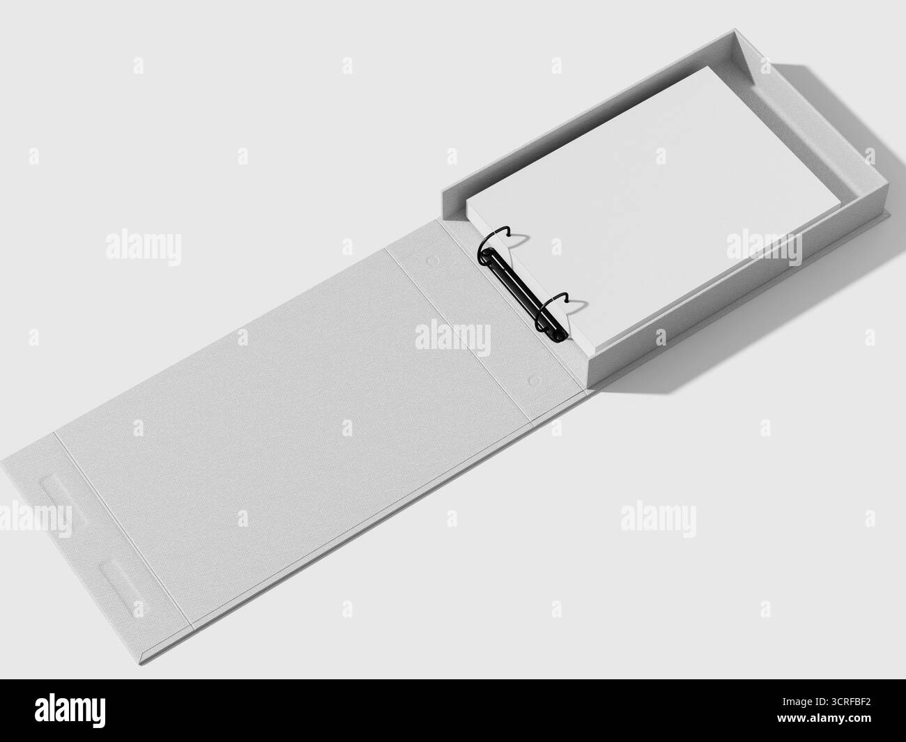 Mockup cartella raccoglitore con display aperto per presentazione Foto Stock