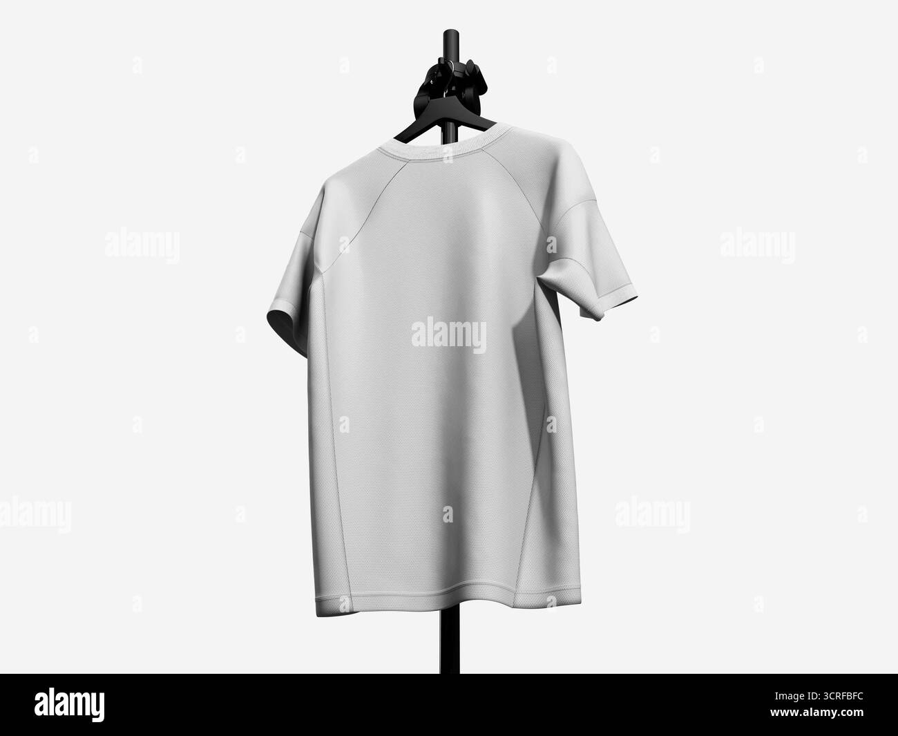 Maglia da calcio Mockup Vista posteriore – modello di Branding Sportswear Foto Stock