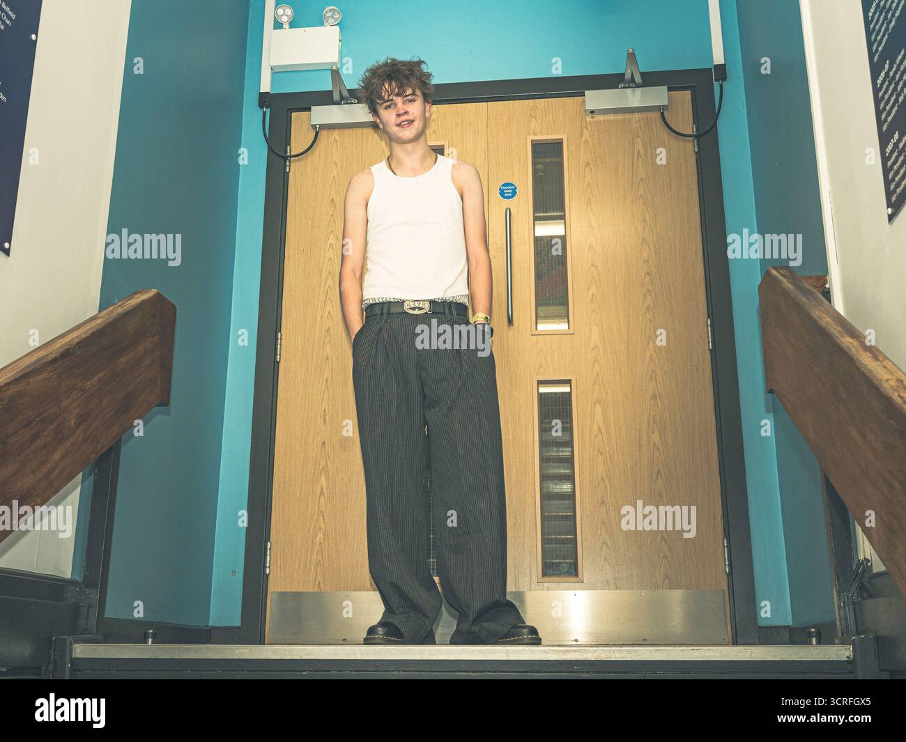 Keele, Regno Unito. 30 settembre 2025. Tom A Smith sostiene il KS alla Keele University Students Union, sta promuovendo il suo nuovo EP Say What You want. Credito Ian Knight/Alamy Live News Foto Stock