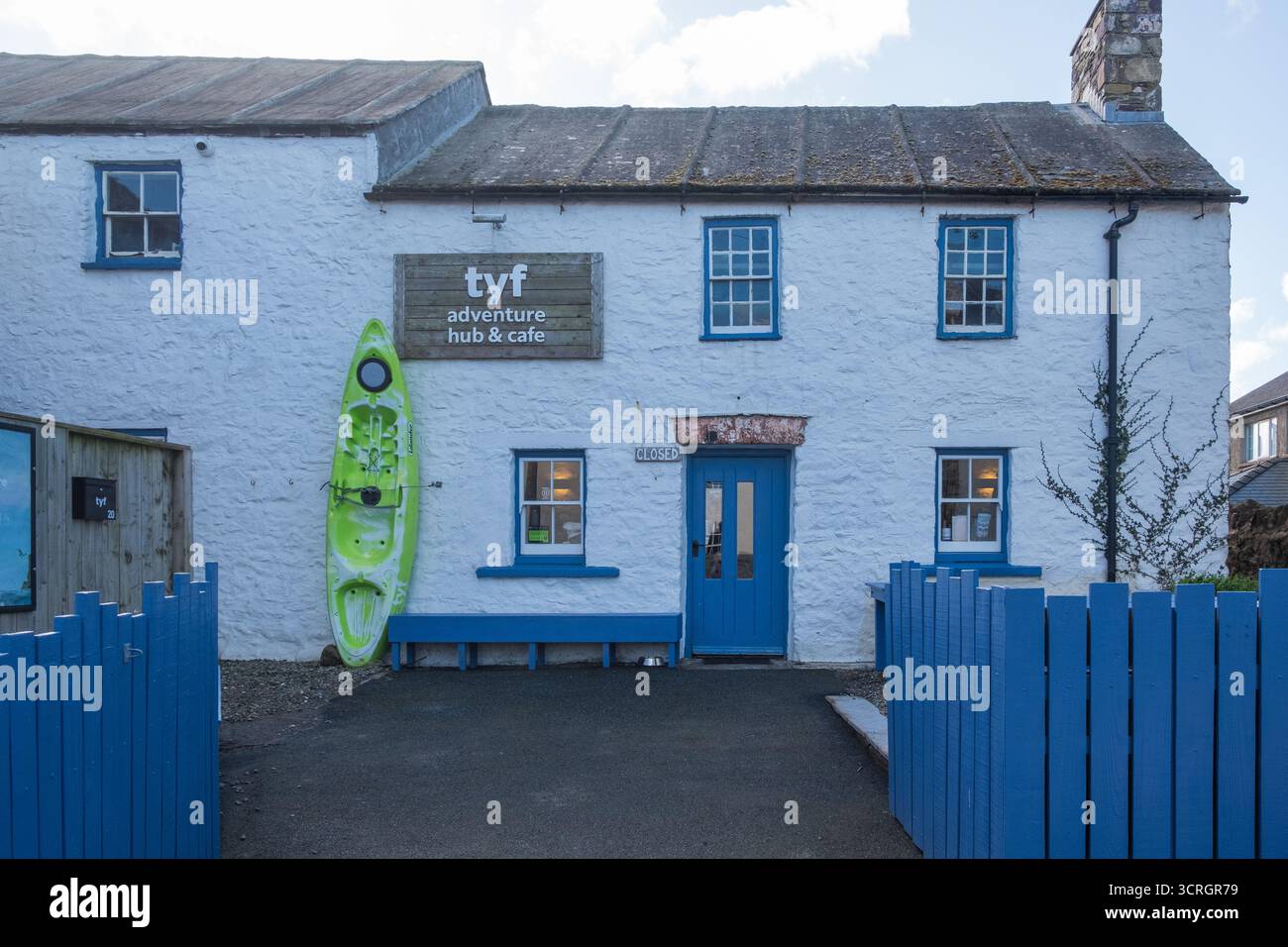 Centro di attività all'aperto TYF e caffetteria a St Davids, Pembrokeshire, Galles Foto Stock