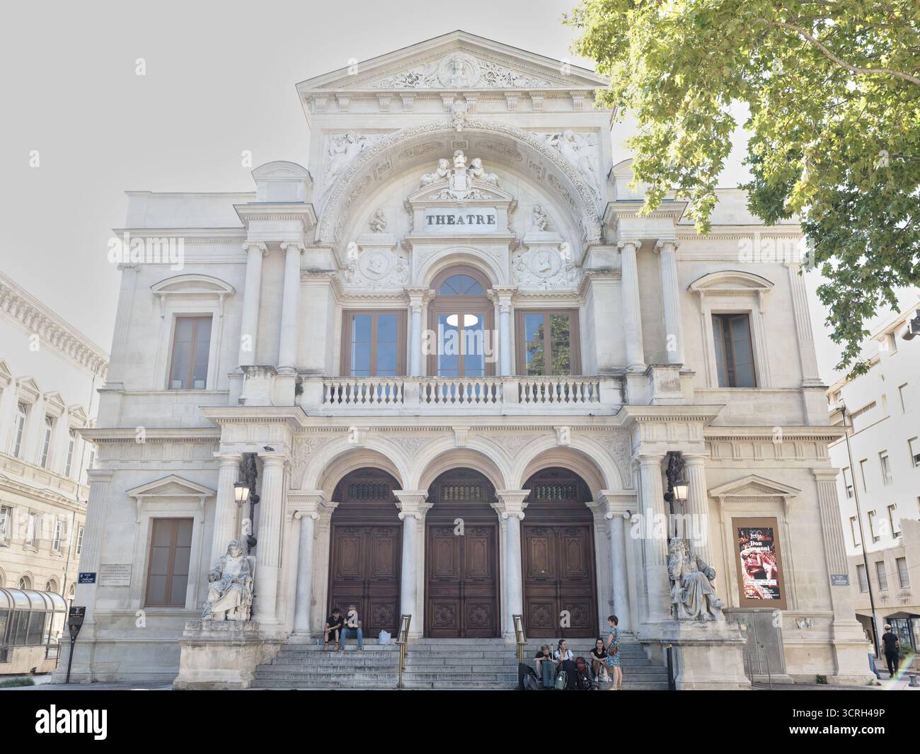 Teatro dell'Opera Grand Avignon, all'interno della città fortificata di Avignone, in Francia. Foto Stock