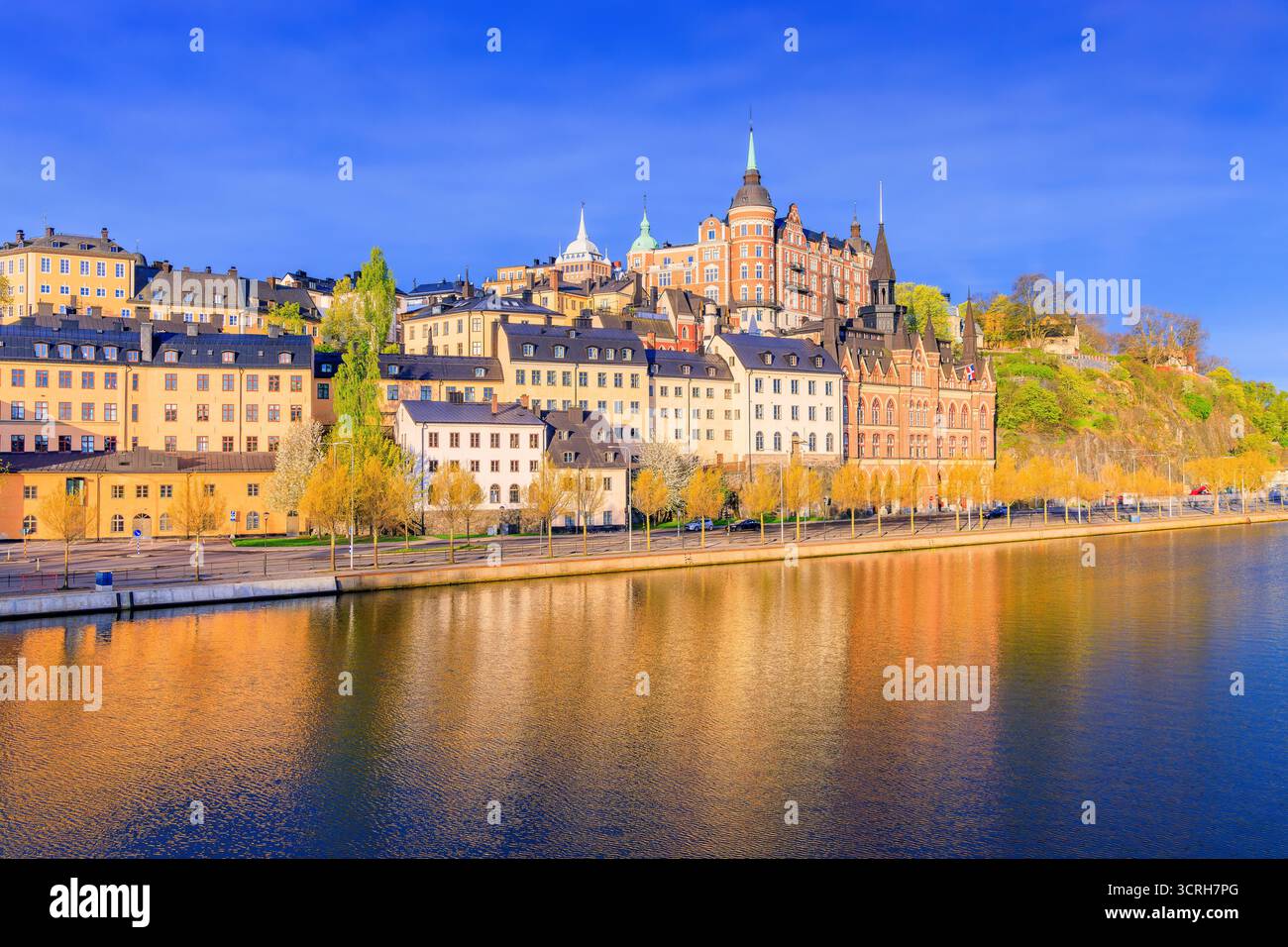 Stoccolma, Svezia. L'architettura della città Vecchia nel quartiere di Sodermalm. Scandinavia. Foto Stock