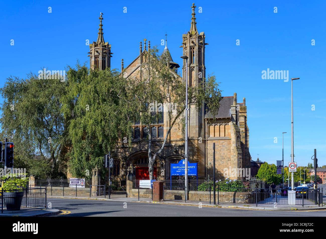 Shawlands Trinity Church, Pollokshaws Road, Shawlands, Glasgow, Scozia, REGNO UNITO Foto Stock
