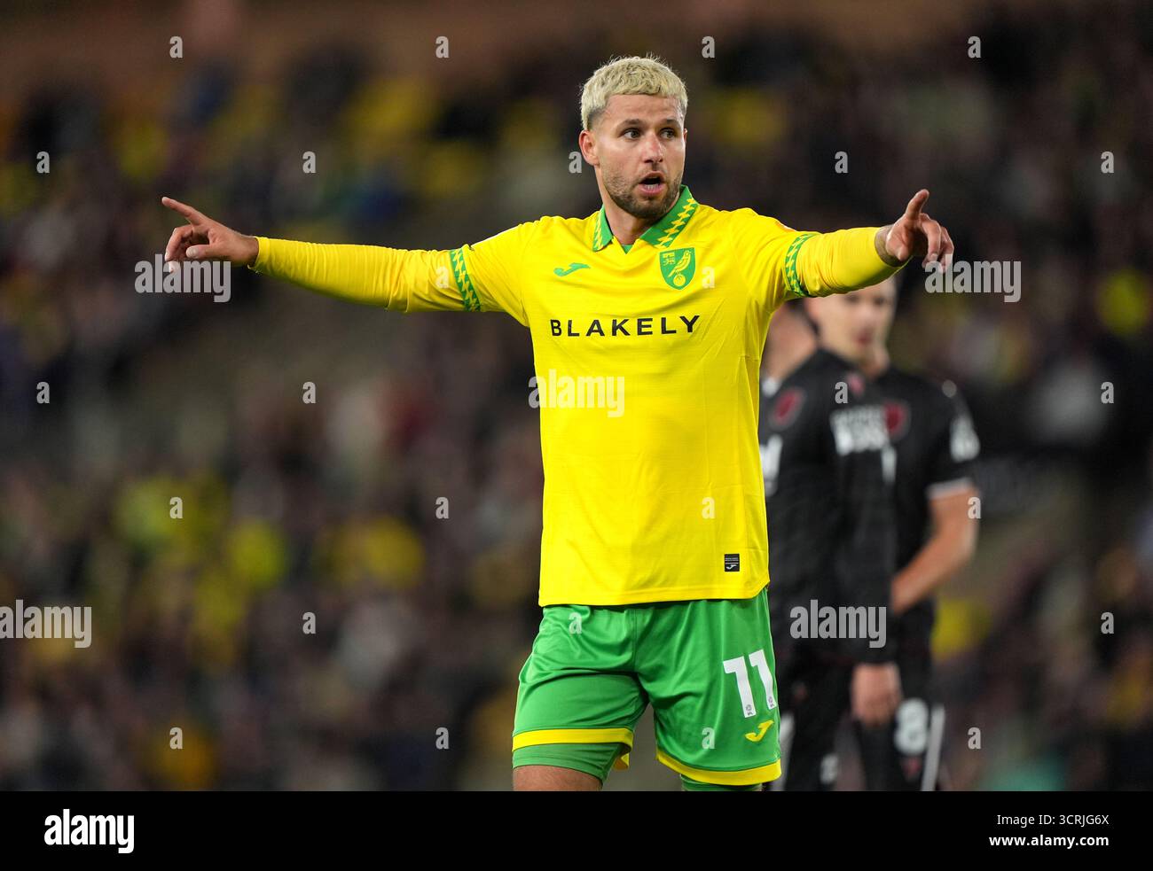 Emiliano Marcondes di Norwich City durante lo Sky Bet Championship match a Carrow Road, Norwich. Data foto: Mercoledì 1 ottobre 2025. Foto Stock
