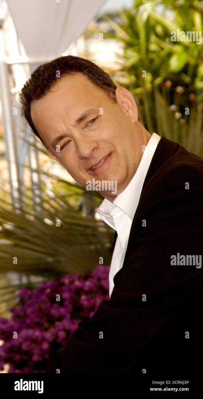 Tom Hanks a una chiamata per i Ladykillers al Festival di Cannes 2004 - 18/05/04 Foto Stock