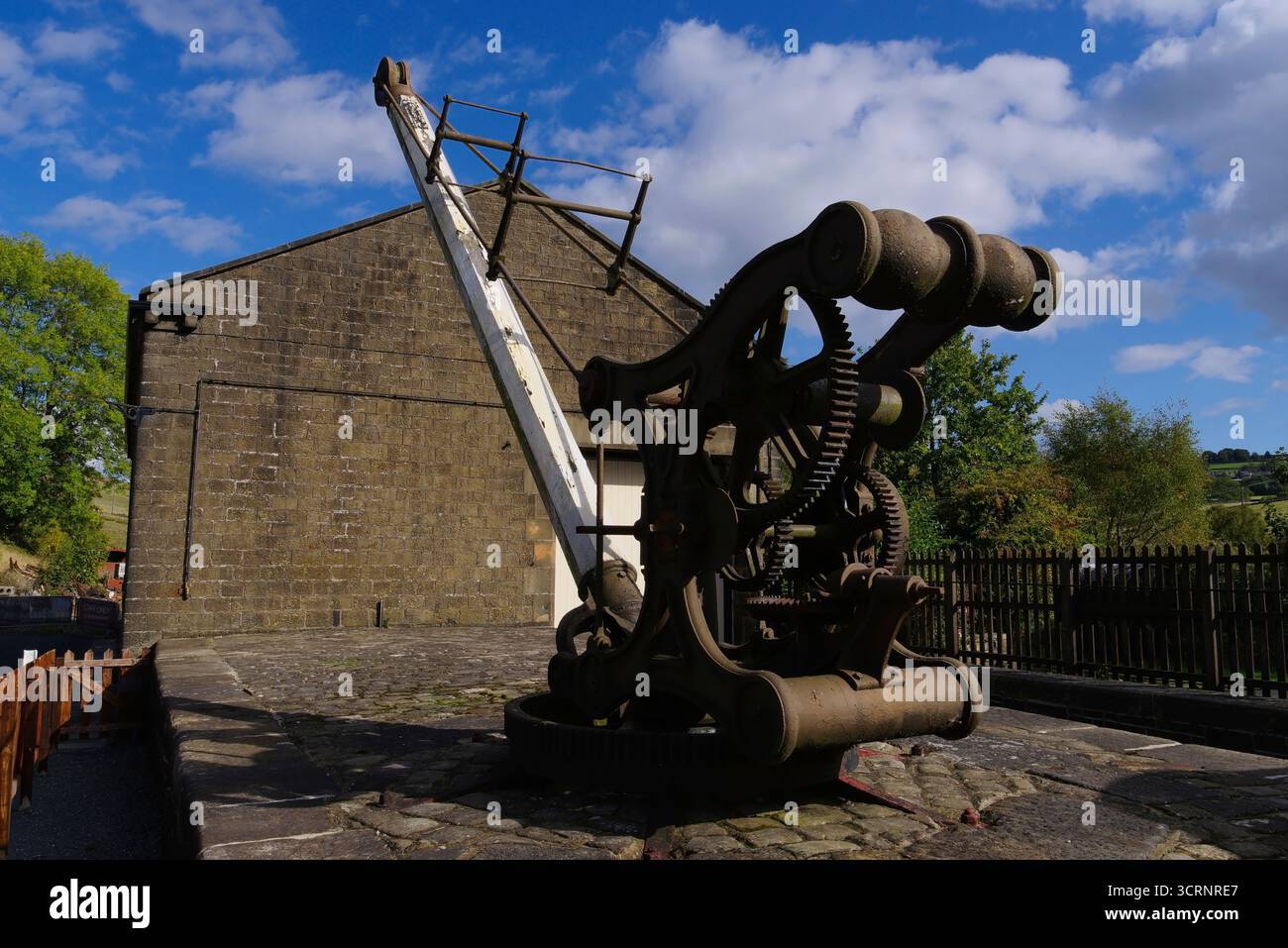 Oakworth Station, Crane, Keighley & Worth Valley Railway, West Yorkshire, Inghilterra, Regno Unito, Foto Stock