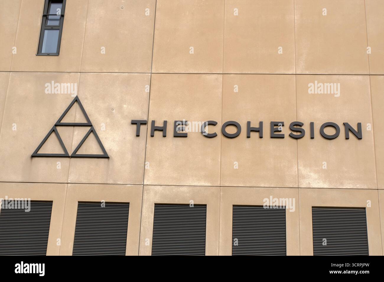 Cohesion Building di Amsterdam, Paesi Bassi, 2-10-2025 Foto Stock