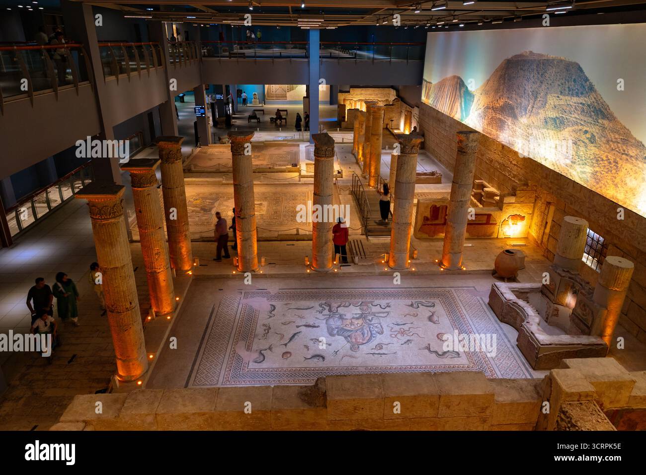 Museo del mosaico Zeugma. Visita la foto del concept della Turchia. Gaziantep Turchia - 6.24.2025 Foto Stock