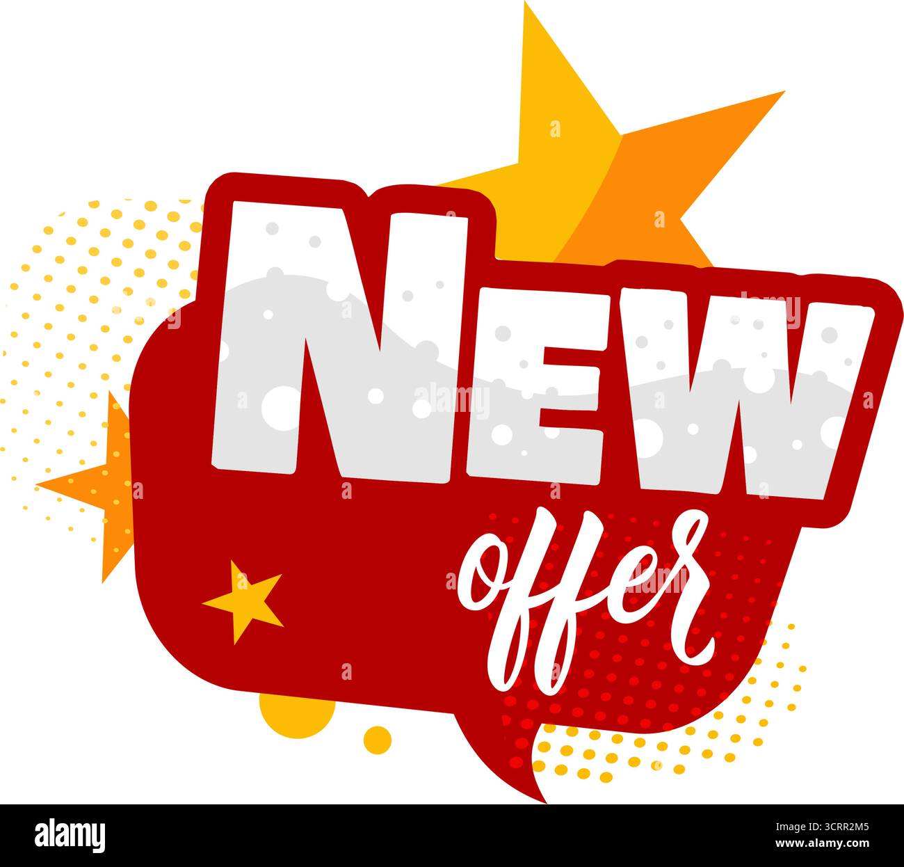 Nuova offerta illustrazione vettoriale a fumetti Illustrazione Vettoriale