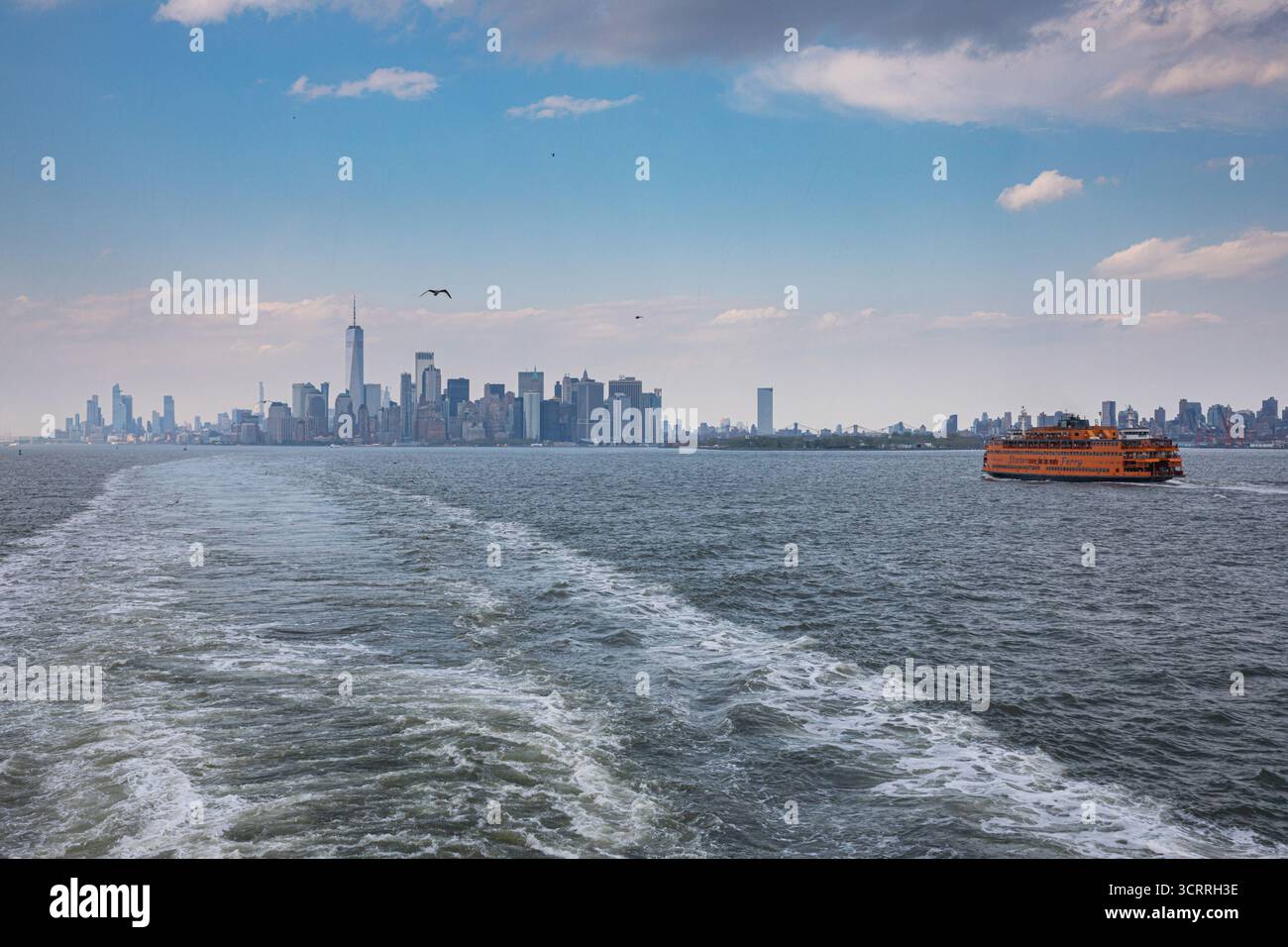 Lungomare di New York, traghetto per Staten Island Foto Stock