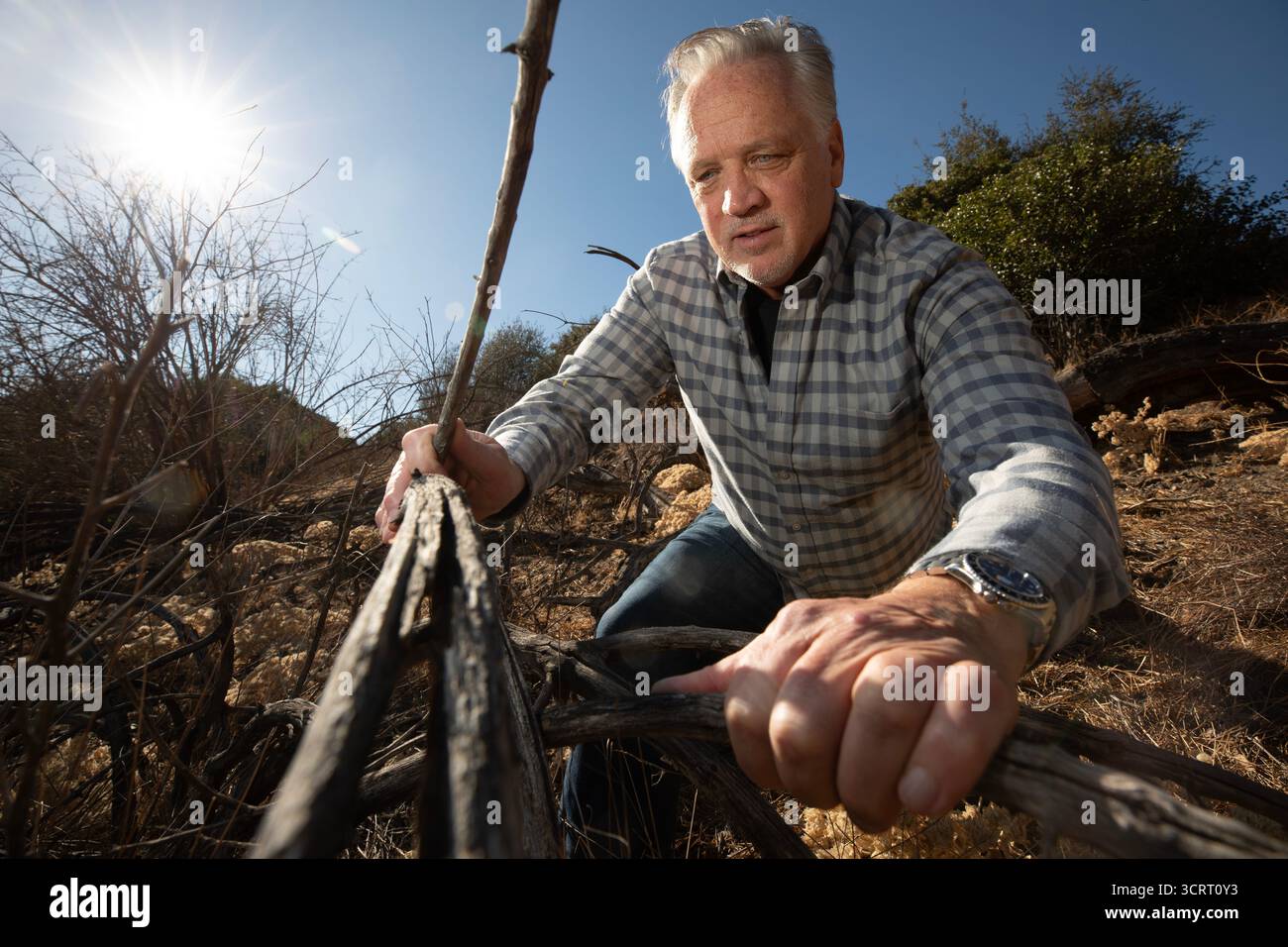Ed Nordskog in California il 14 gennaio 2025.PIC © Dan Tuffs 2025 Foto Stock