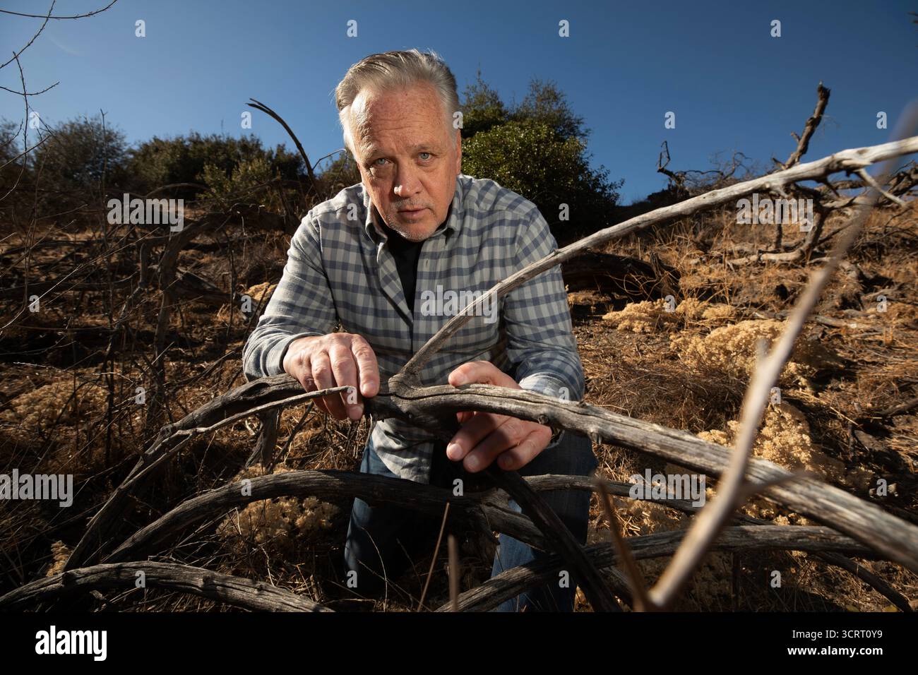 Ed Nordskog in California il 14 gennaio 2025.PIC © Dan Tuffs 2025 Foto Stock