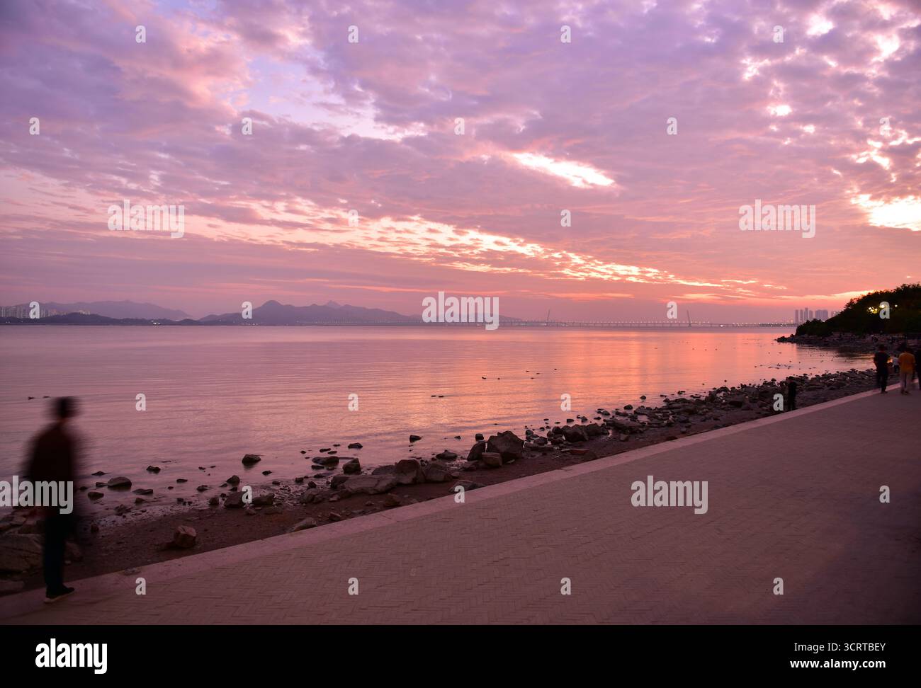 Parco della baia di Shenzhen, distretto di Nanshan, città di Shenzhen, provincia del Guangdong Foto Stock