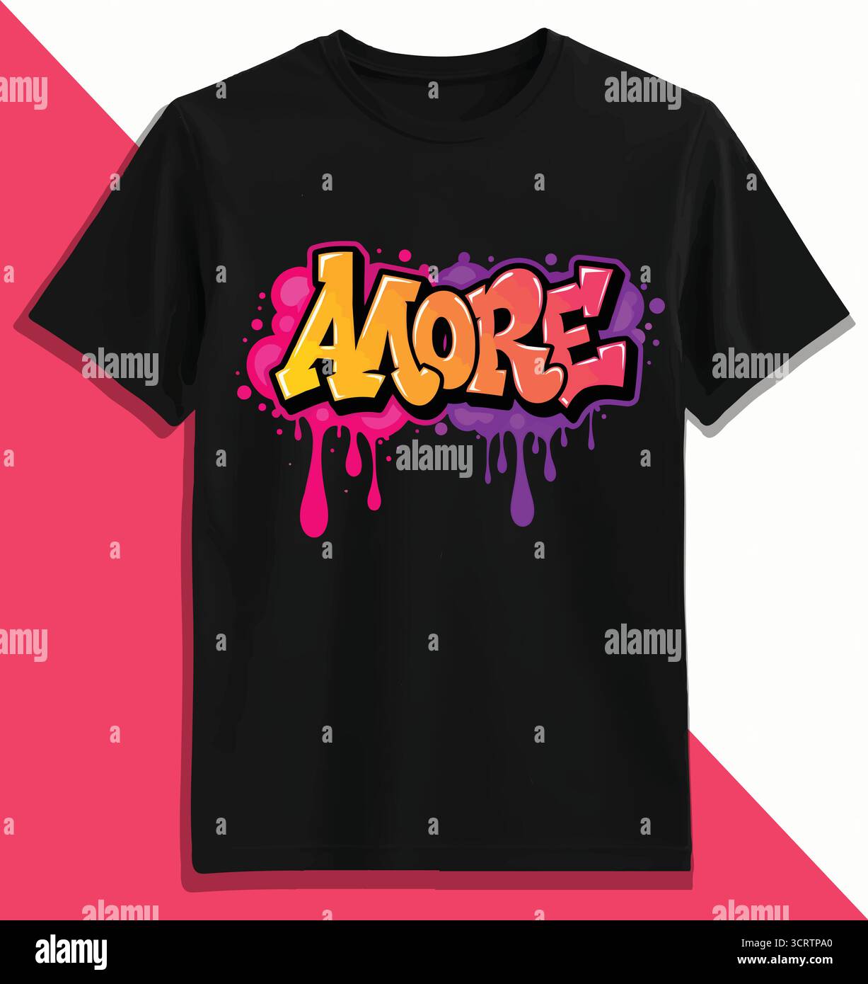 Altre illustrazioni vettoriali Graffiti – Design di testo con vernice spray colorata per T-shirt e grafica in stile urbano Illustrazione Vettoriale