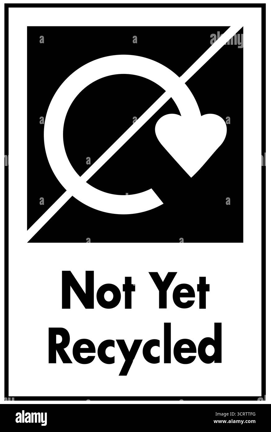 Non ancora riciclato Foto Stock