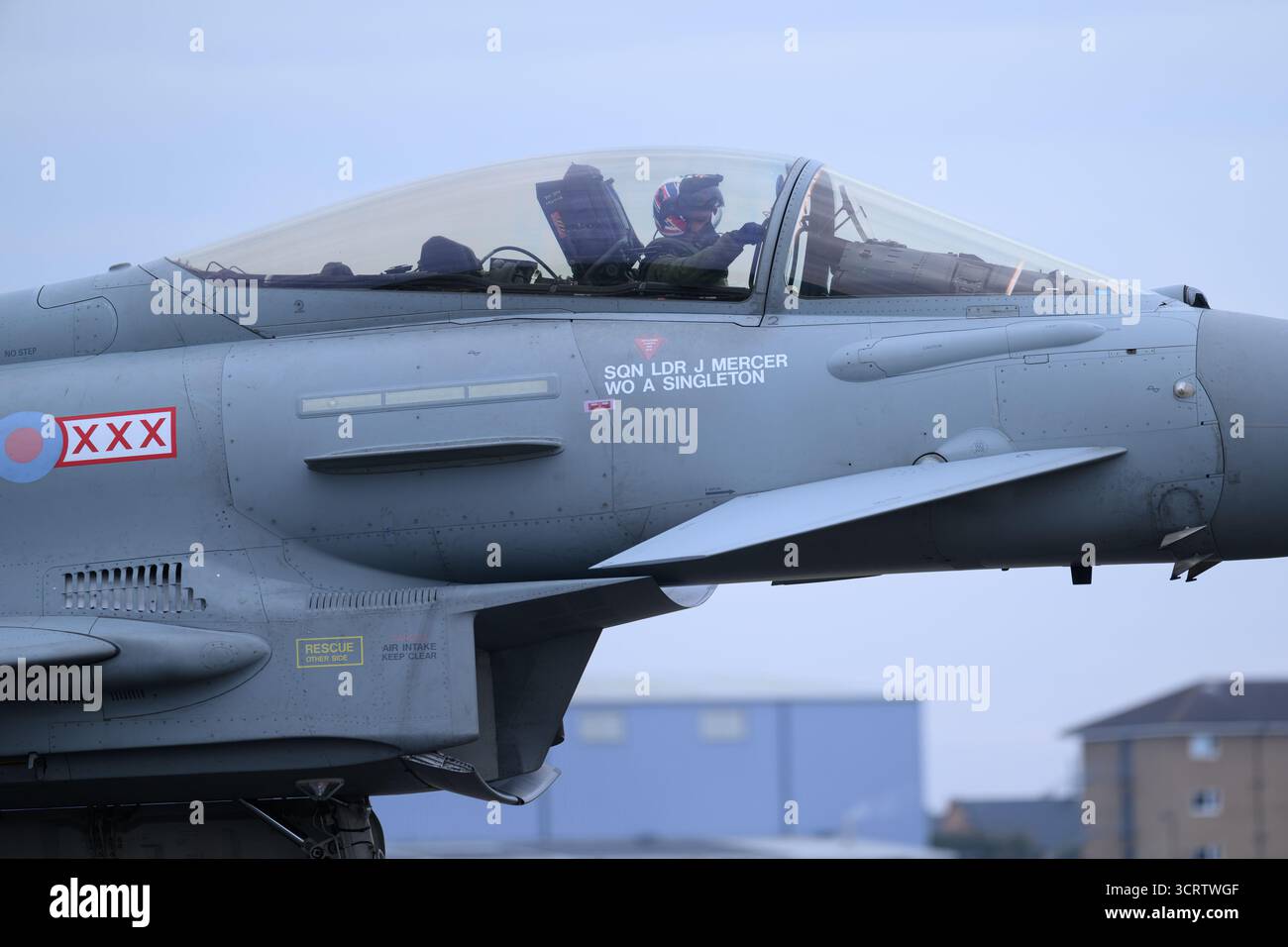 Display RAF Brize Norton, Industry Day, Eurofighter Typhoon Callsign REHEAT01. Foto Stock
