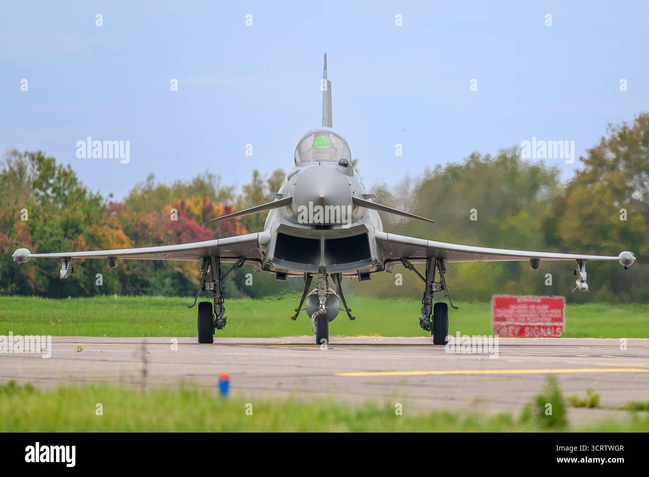 Display RAF Brize Norton, Industry Day, Eurofighter Typhoon Callsign REHEAT01. Foto Stock