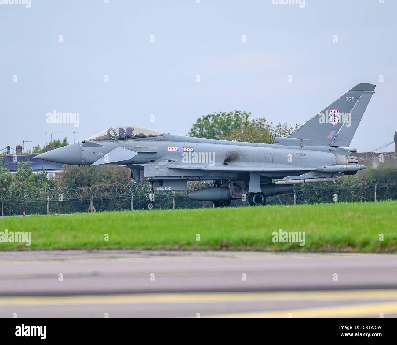 Display RAF Brize Norton, Industry Day, Eurofighter Typhoon Callsign REHEAT01. Foto Stock