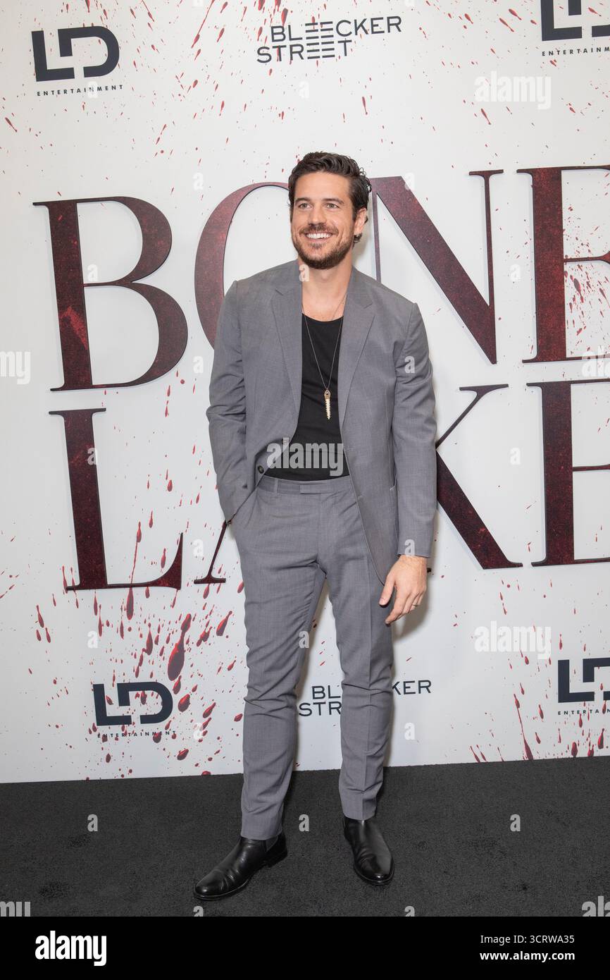Marco Pigossi partecipa ad una proiezione speciale di "Bone Lake" alla Carondelet House il 30 settembre 2025 a Los Angeles, California. Foto Stock