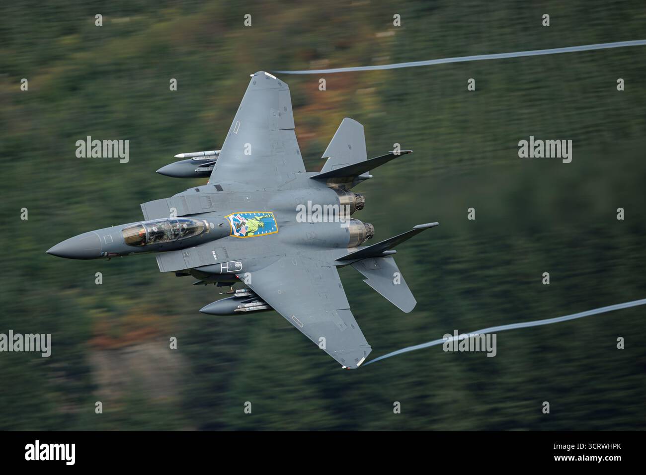 Aviazione militare nel Mach Loop, Galles del nord Foto Stock