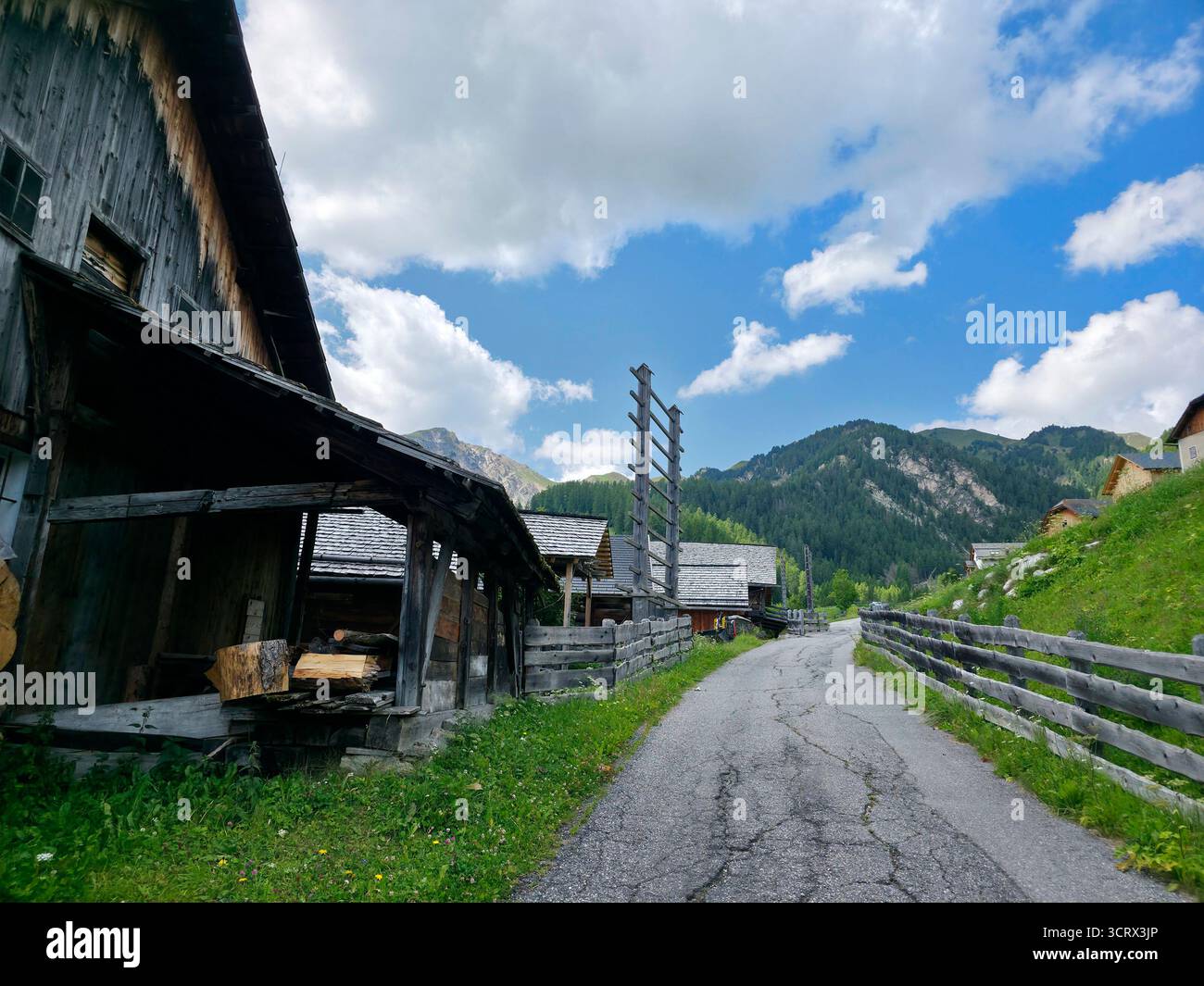 Valle del mulino valle dei mulini Val badia Dolomiti Italia panorama paesaggio Foto Stock