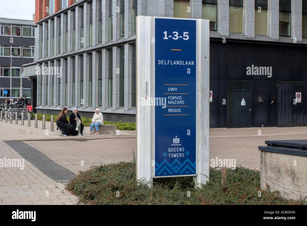Billboard Queens Towers ad Amsterdam, Paesi Bassi, 2-10-2025 Foto Stock