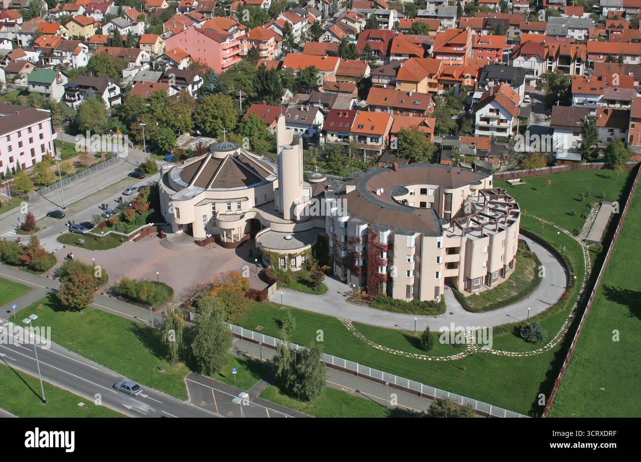 Chiesa dell'Immacolata Concezione e Monastero francescano a Dubrava, Zagabria, Croazia Foto Stock