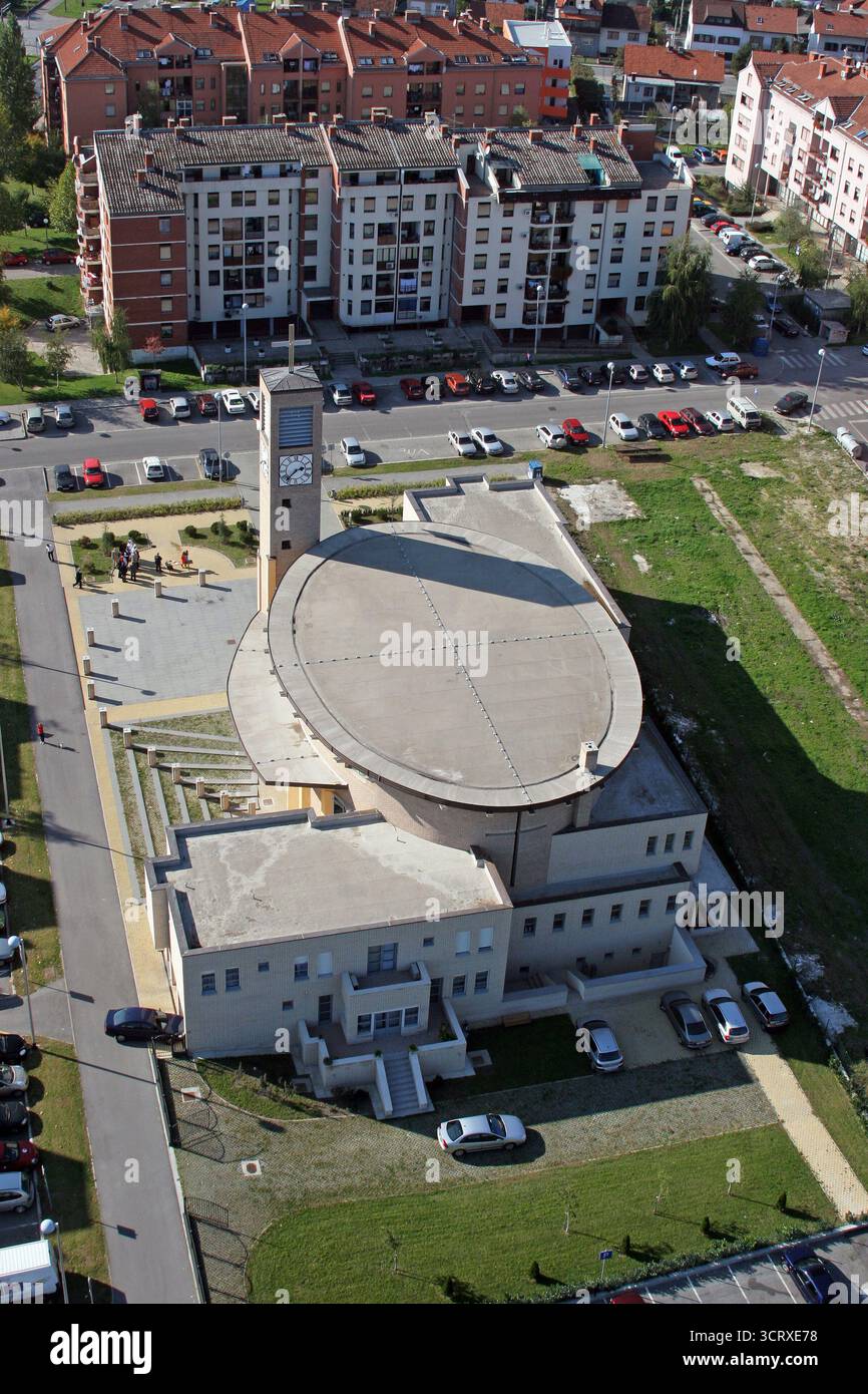 Chiesa parrocchiale dell'Immacolata Concezione di nostra Signora ad Oranice, Zagabria, Croazia Foto Stock