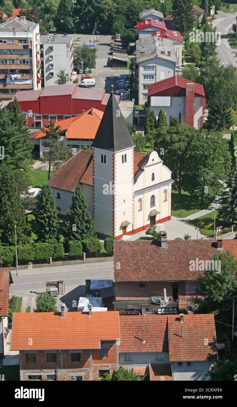 Chiesa parrocchiale dell'assunzione della Vergine Maria a Oroslavlje, Croazia Foto Stock