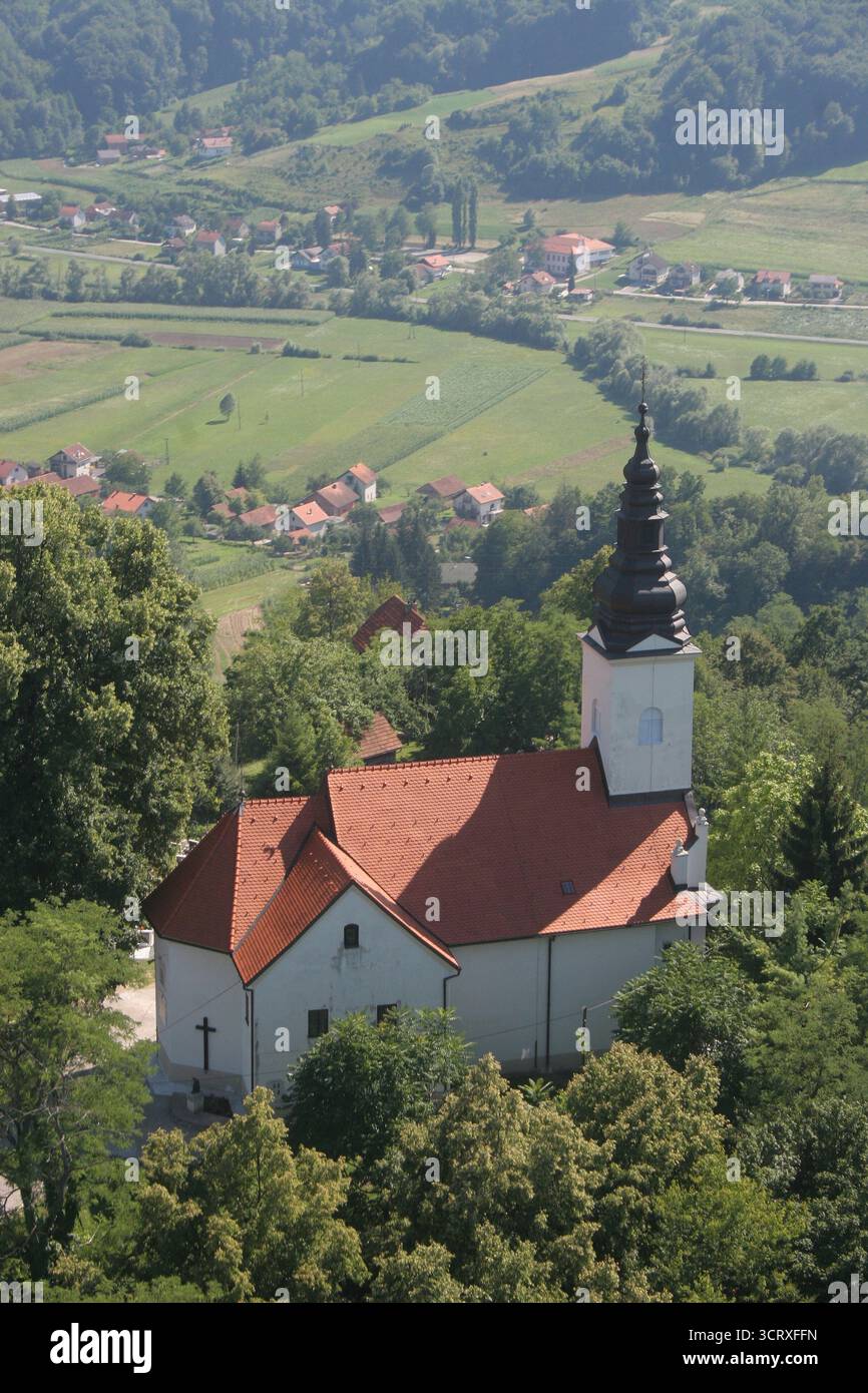 Chiesa parrocchiale dei Santi tre Re a Velika Erpenja, Croazia Foto Stock
