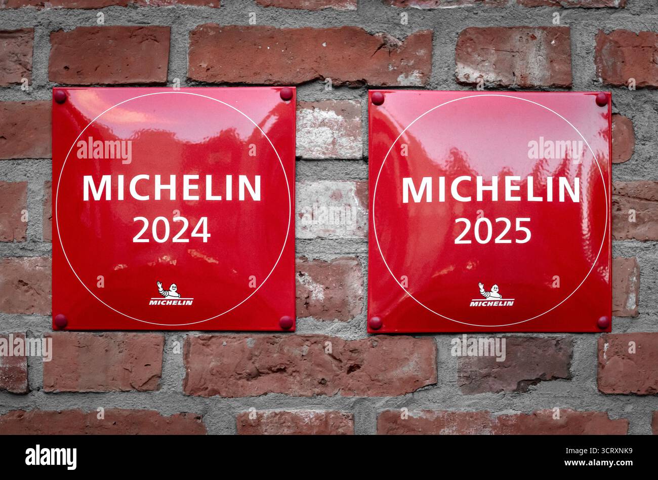 Guida Michelin - definizione dell'eccellenza nella ristorazione globale Foto Stock