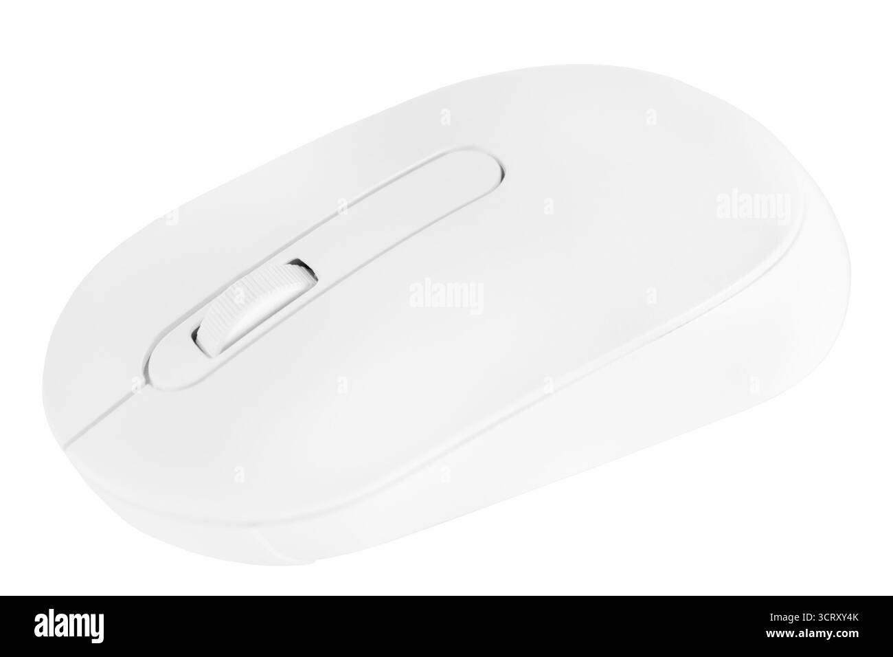 Mouse bianco per isolare il computer. Foto Stock