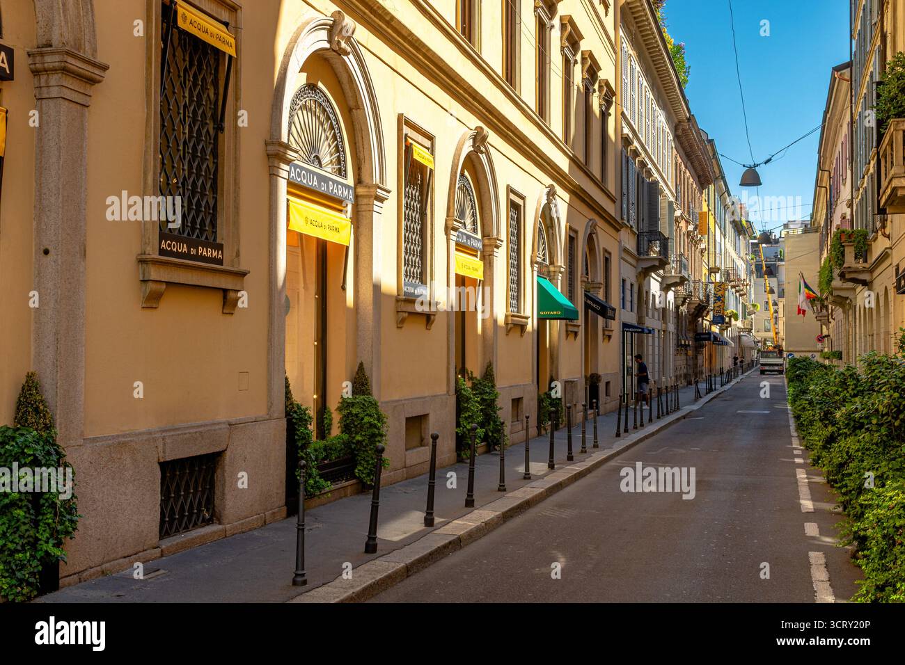 Acqua di Parma, boutique di profumi in via Gesù, nel quartiere della moda di Milano Foto Stock