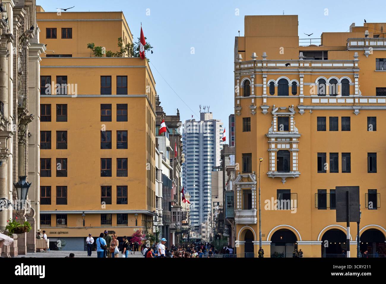 Centro di Lima, Perù Foto Stock