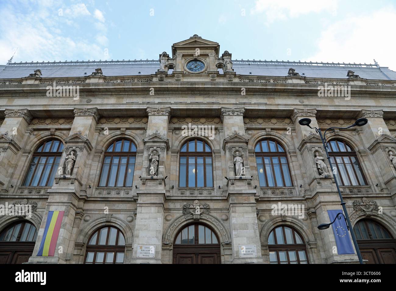 Palazzo di giustizia a Bucarest Foto Stock