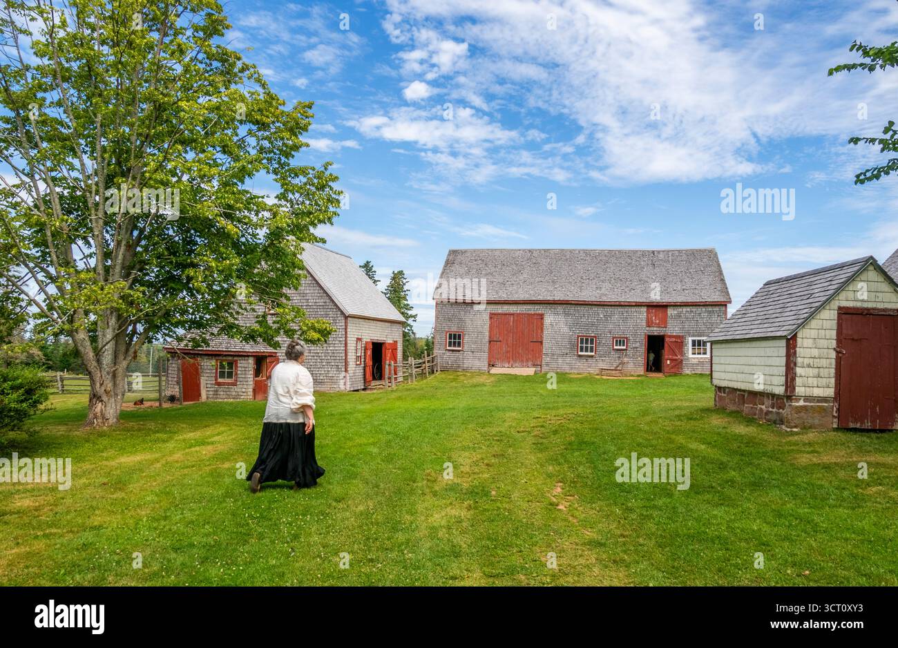 Orwell Corner Historic Village un affascinante villaggio storico che raffigura la vita negli anni '1890 sull'Isola del Principe Edoardo, Canada Foto Stock