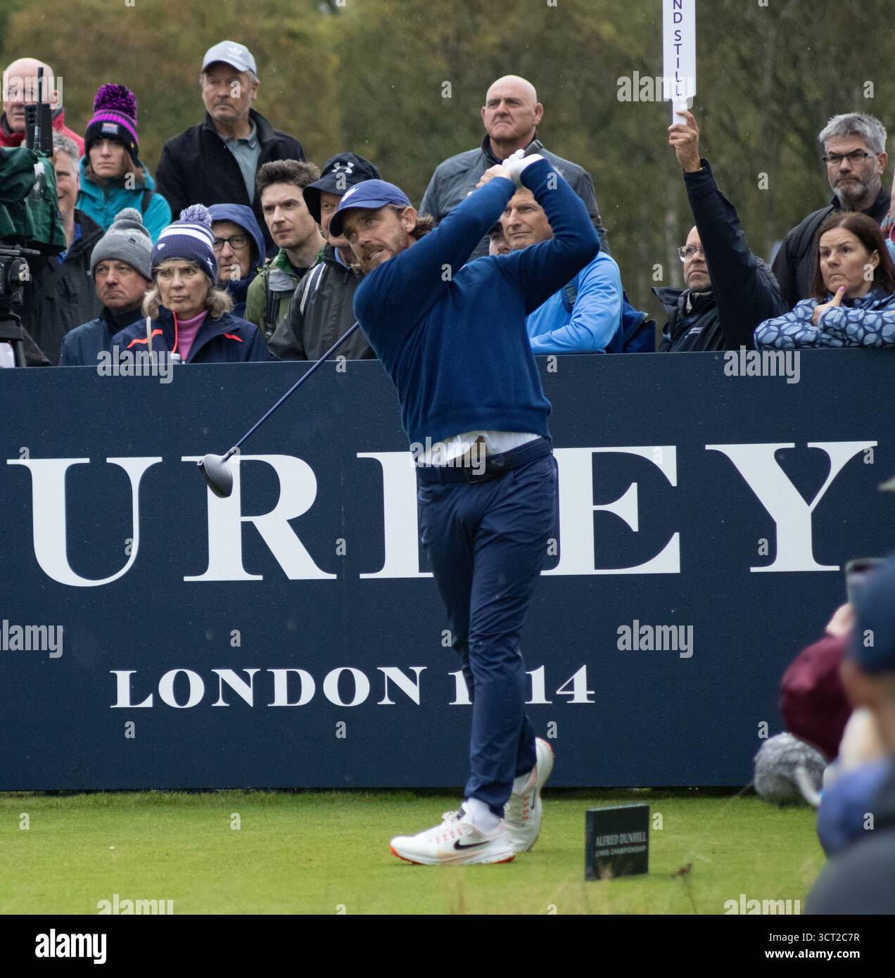 Primo giorno del Campionato Alfred Dunhill Links al Carnoustie Golf Club il 2 ottobre 2025 Foto Stock