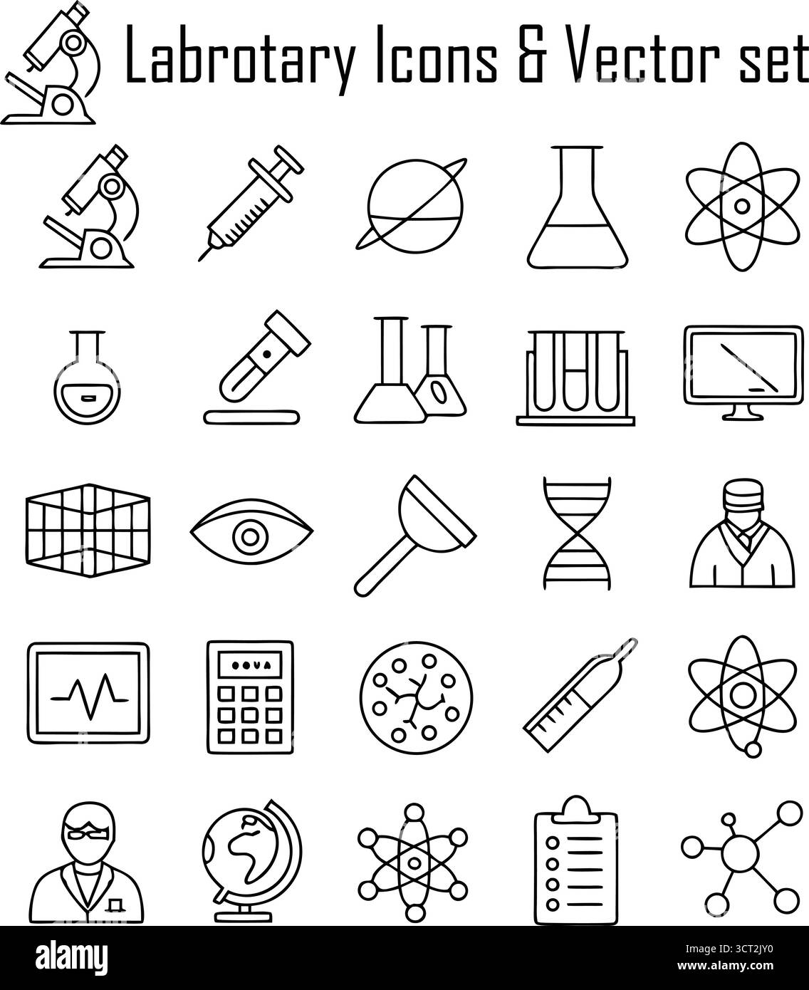 Interni moderni di laboratorio scientifico con ricercatori che lavorano su esperimenti, ricerca medica e concetto di innovazione Illustrazione Vettoriale