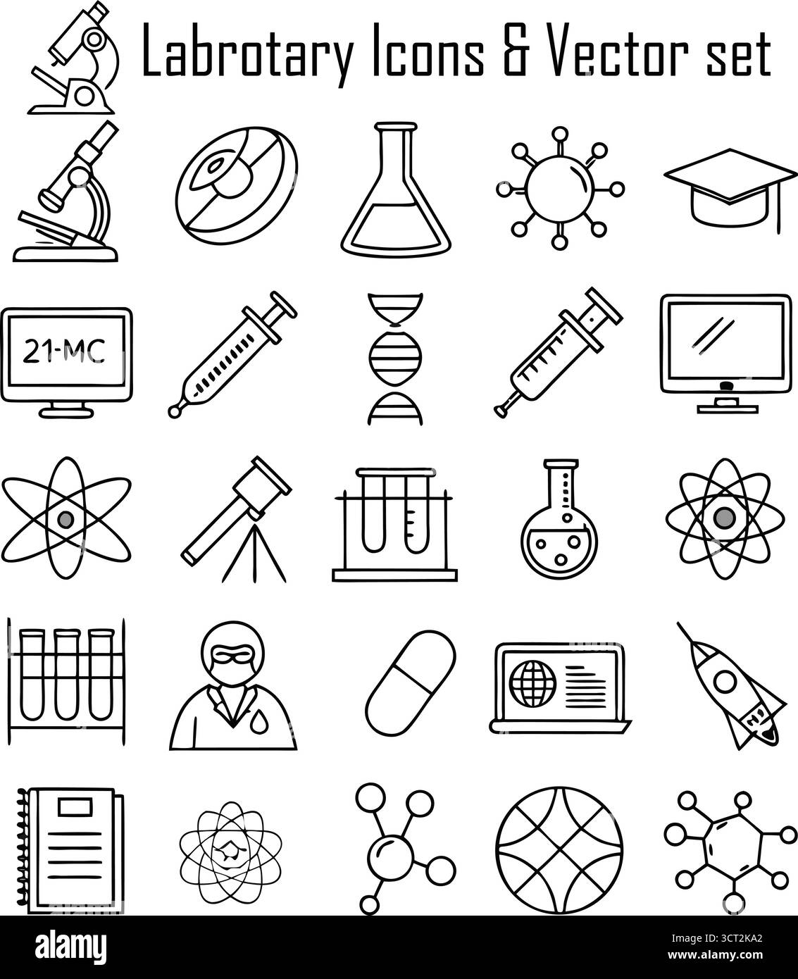 Interni moderni di laboratorio scientifico con ricercatori che lavorano su esperimenti, ricerca medica e concetto di innovazione Illustrazione Vettoriale