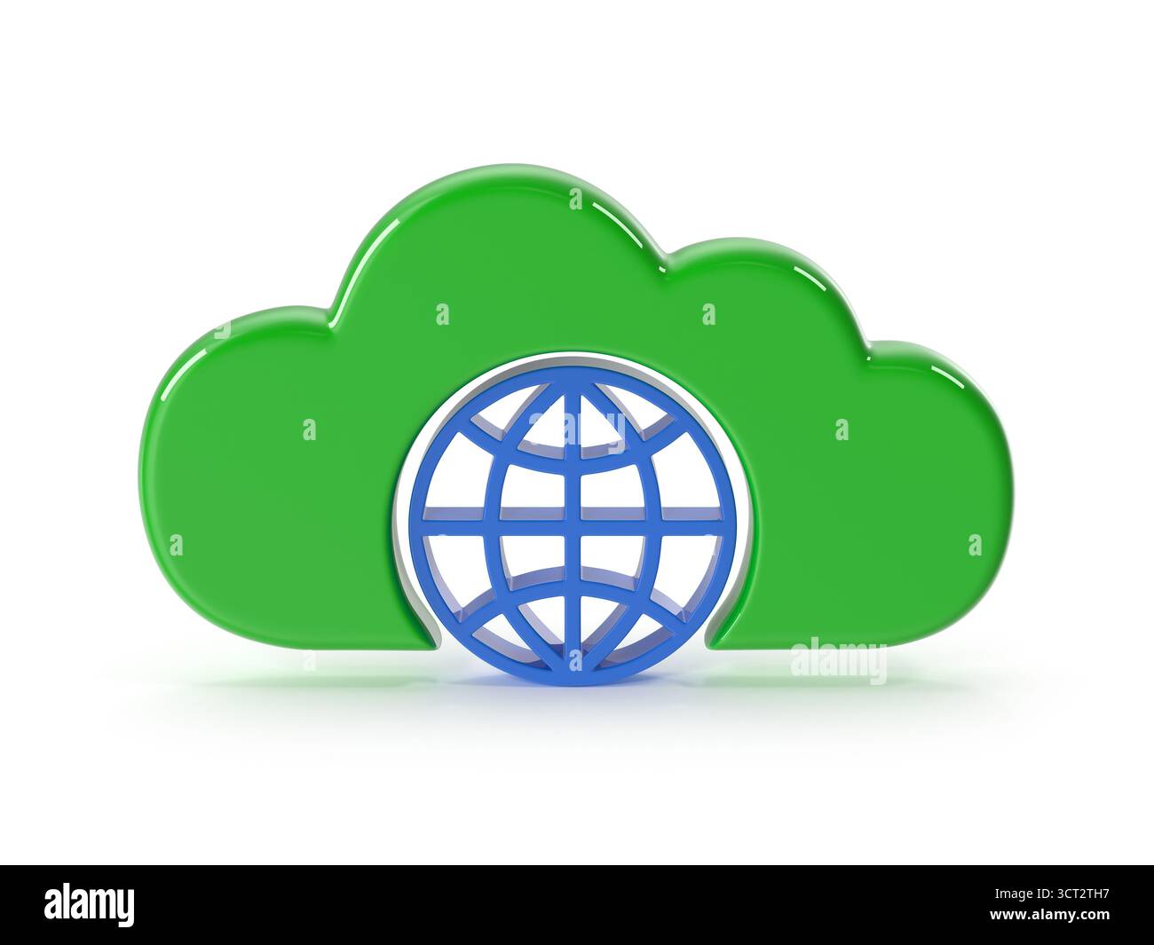 Cloud computing e connettività di rete globale Foto Stock