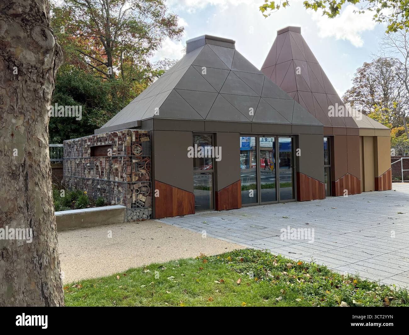 Feltham Green Cabin, Feltham, Londra Foto Stock