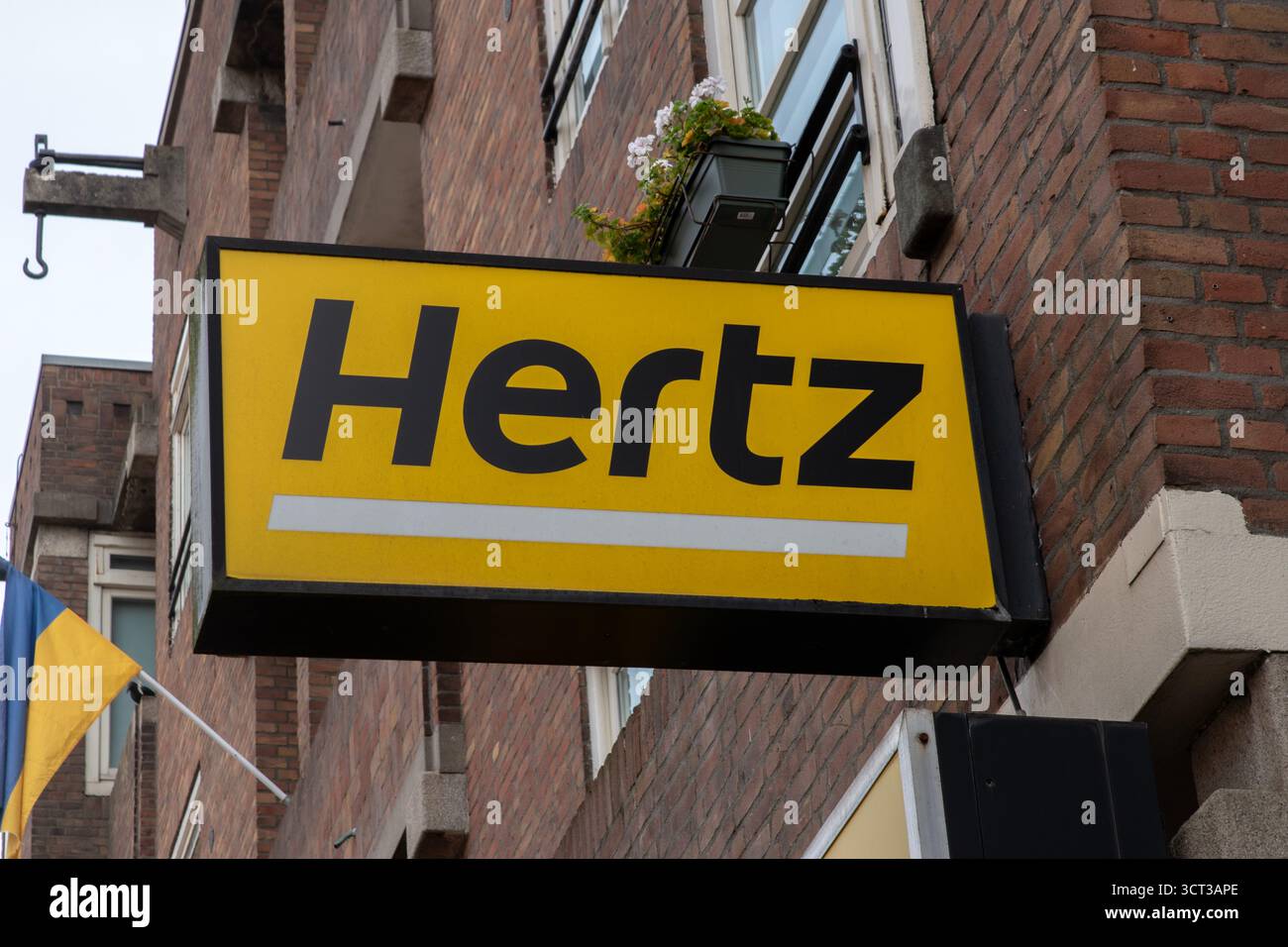 Billboard Hertz presso Amsterdam Paesi Bassi 2-10-2025 Foto Stock