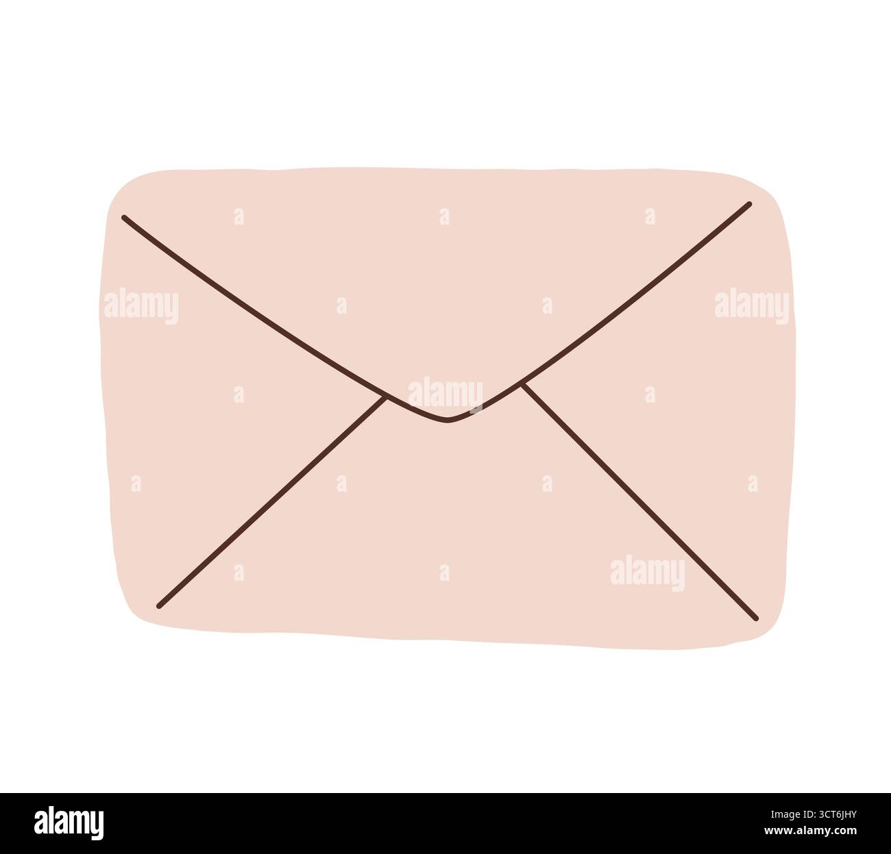 Disegnare a mano l'illustrazione vettoriale delle buste chiuse Illustrazione Vettoriale